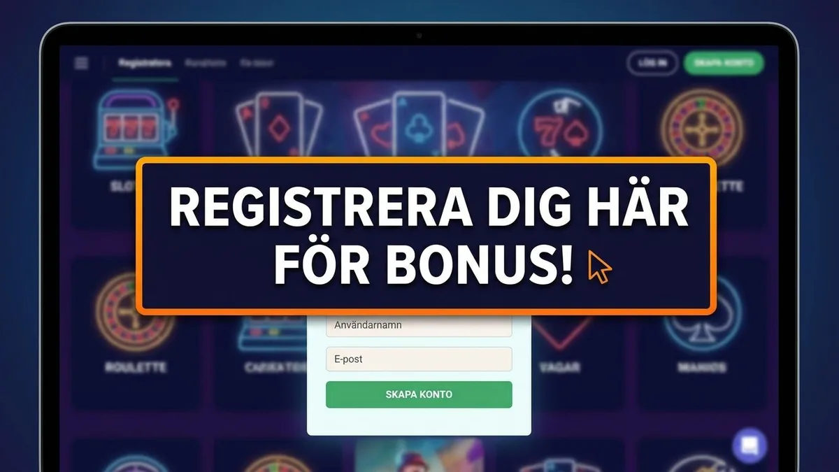 Registrera med bonus